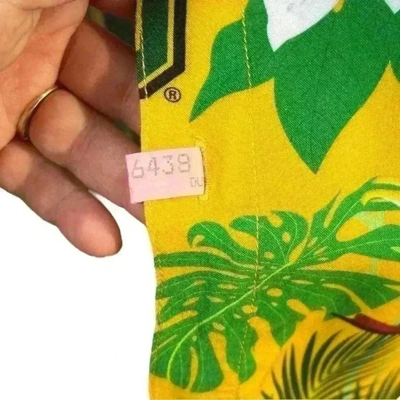 FOCO Baylor Bears NCAA Men’s Hawaiian Floral Button Up Short Sleeve Shirt XL - Picture 7 of 11